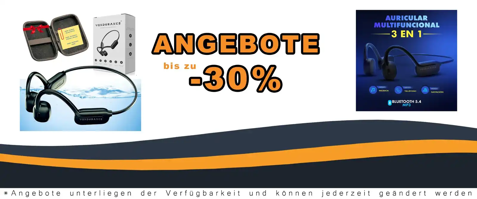 Kopfhörer mit 3 Modus für Sport und Musik