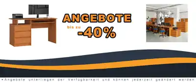 AKORD CLP 135 PC Tisch mit Tastaturfach - moderne Büroumgebung