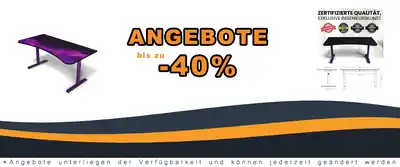 Arozzi Arena Gaming Table - Groß 160 x 82 cm - Hochstellbar - Mit Microfaser-Mauspad und Kabelverwaltung