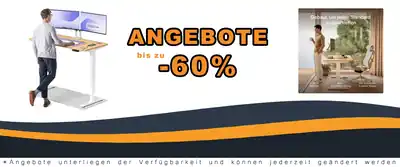 Desktronic HomePro Hochstellbare Arbeitsfläche 140 x 70 cm - Elektrisch Regulierbar mit Stillstehendem Motor & Touchscreen