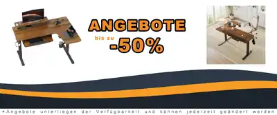 Eureka Ergonomische Hochstellbare Schreibtisch 155 x 110 cm L-Form mit Tastaturhalter