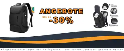 BANGE Laptop Business Rucksack wasserdicht mit Powerbank Port