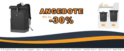 Inateck RollTop Backpack 25L-30L Test Laptop Rucksack für Uni und Sport