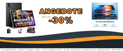 Android 15 Tablet 10 Zoll mit 18GB RAM 128GB ROM und 1TB Erweiterung